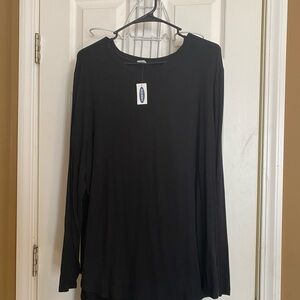 Old Navy Classic Black Long Sleeve Top